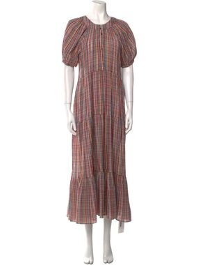 The Great. Plaid Maxi Dress Size 0